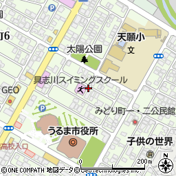 沖縄県うるま市みどり町1丁目周辺の地図