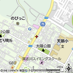 喫茶店スペース周辺の地図