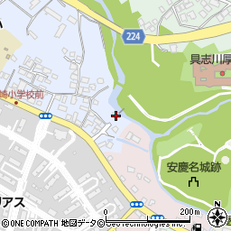 沖縄県企業局川崎取水ポンプ場周辺の地図