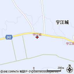 宇江城周辺の地図