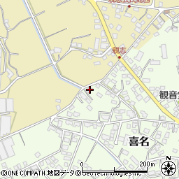 沖縄県中頭郡読谷村喜名360周辺の地図