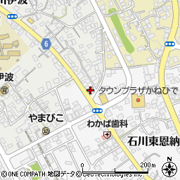 石川東恩納郵便局 ＡＴＭ周辺の地図