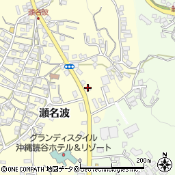 琉球新報　長浜・瀬名波販売店周辺の地図