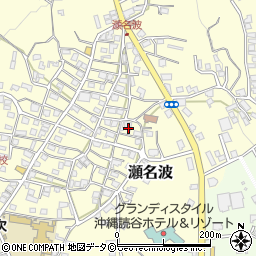 沖縄県読谷村（中頭郡）瀬名波周辺の地図