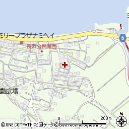 沖縄県中頭郡読谷村長浜周辺の地図