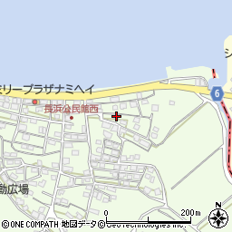 沖縄県中頭郡読谷村長浜43周辺の地図