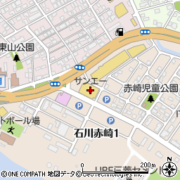 ダイソーサンエー赤崎店周辺の地図