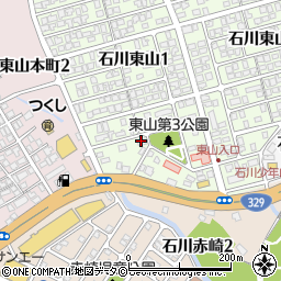 公文式石川東山教室周辺の地図