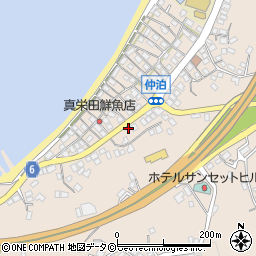 沖縄県国頭郡恩納村仲泊92周辺の地図
