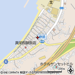 仲泊公民館周辺の地図