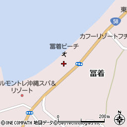 沖縄県国頭郡恩納村冨着176周辺の地図
