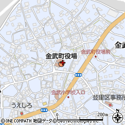 金武町役場周辺の地図