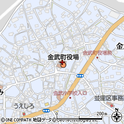 金武町役場　企画課周辺の地図