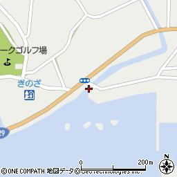 漢那ダム入口周辺の地図