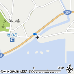 漢那ダム入口周辺の地図
