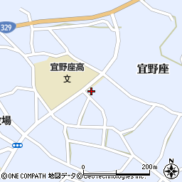 宜野座高校前周辺の地図