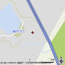 鍋川ダム周辺の地図