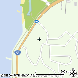 沖縄県国頭郡恩納村名嘉真1962周辺の地図