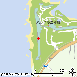 ハレクラニ沖縄周辺の地図