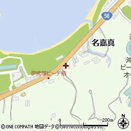沖縄県国頭郡恩納村名嘉真2217-1周辺の地図