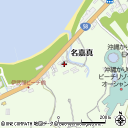 沖縄県国頭郡恩納村名嘉真2199-1周辺の地図