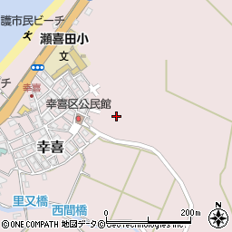 沖縄県名護市幸喜周辺の地図