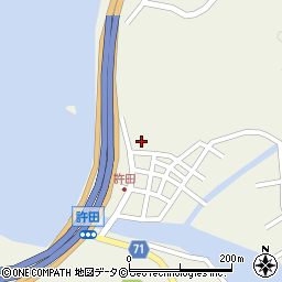 沖縄県名護市許田101周辺の地図