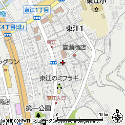 東江運送株式会社　名護営業所周辺の地図