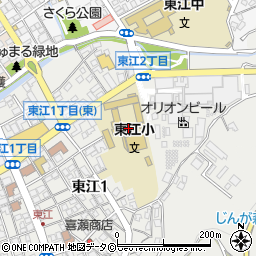 名護市立東江小学校周辺の地図