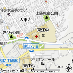 名護市立東江中学校周辺の地図