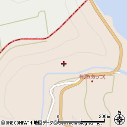有津川周辺の地図