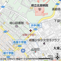 名護市産業支援センター周辺の地図