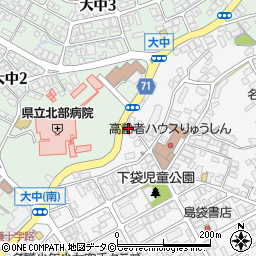 株式会社喜神サービス　名護ショウルーム周辺の地図