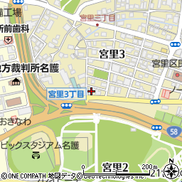 ａｐｏｌｌｏｓｔａｔｉｏｎ宮里ＳＳ周辺の地図