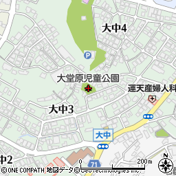 大堂原児童公園周辺の地図