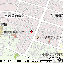 セブンイレブン名護宇茂佐の森２丁目店周辺の地図