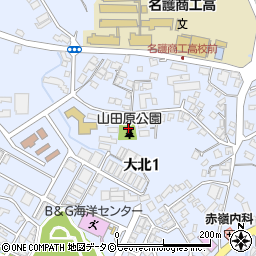 大北公園周辺の地図