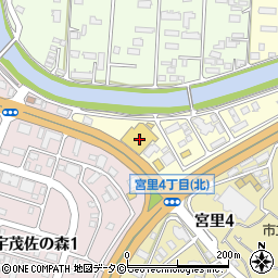 沖縄トヨタ自動車トヨタウン名護店周辺の地図