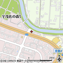 名護宇茂佐郵便局周辺の地図