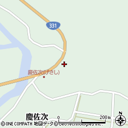 慶佐次公民館周辺の地図