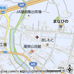 沖縄県名護市屋部周辺の地図