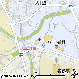 カラオケハウスとまと名護店周辺の地図