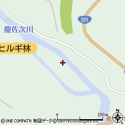 慶佐次湾のヒルギ林周辺の地図