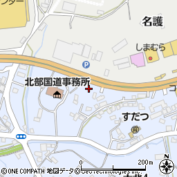 沖縄道路周辺の地図