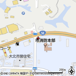 琉球ダイハツ販売名護店周辺の地図