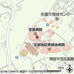宮里病院周辺の地図
