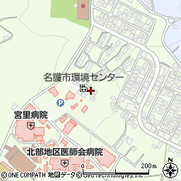 名護市役所　名護市環境センター周辺の地図