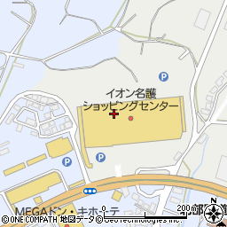 五穀　イオン名護店周辺の地図