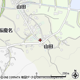 沖縄県名護市山田周辺の地図