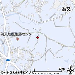沖縄県名護市為又周辺の地図